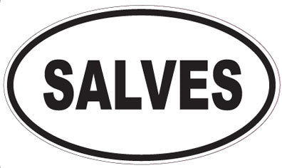 SALVES - Oval Sticker