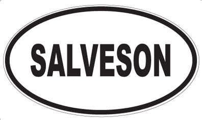SALVESON - Oval Sticker