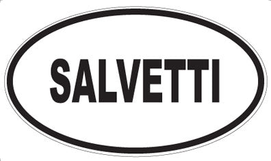 SALVETTI - Oval Sticker