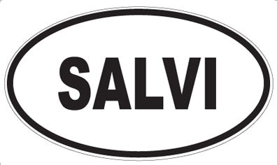 SALVI - Oval Sticker