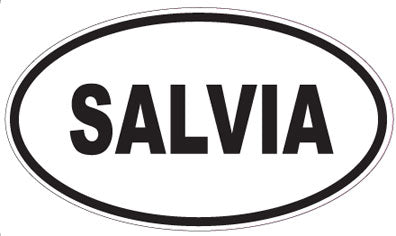 SALVIA - Oval Sticker