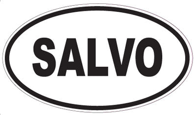 SALVO - Oval Sticker