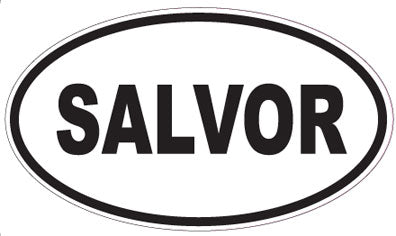 SALVOR - Oval Sticker