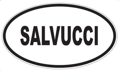 SALVUCCI - Oval Sticker