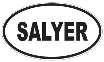SALYER - Oval Sticker