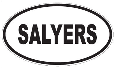 SALYERS - Oval Sticker