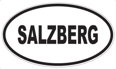 SALZBERG - Oval Sticker