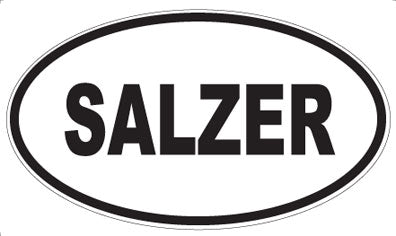 SALZER - Oval Sticker