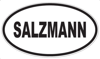SALZMANN - Oval Sticker
