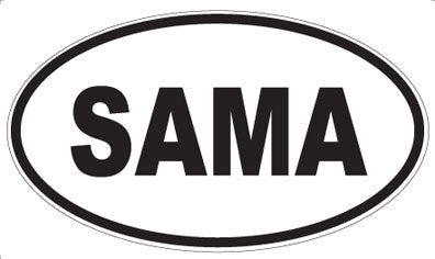 SAMA - Oval Sticker