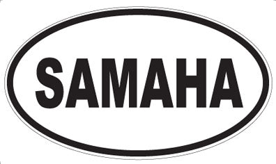 SAMAHA - Oval Magnet