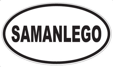 SAMANLEGO - Oval Sticker