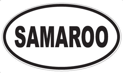 SAMAROO - Oval Sticker