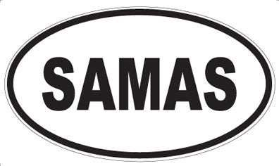 SAMAS - Oval Sticker