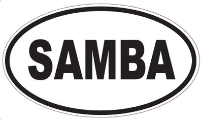 SAMBA - Oval Sticker