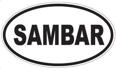 SAMBAR - Oval Sticker