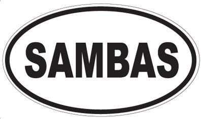 SAMBAS - Oval Sticker