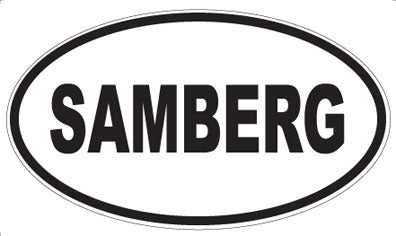 SAMBERG - Oval Magnet