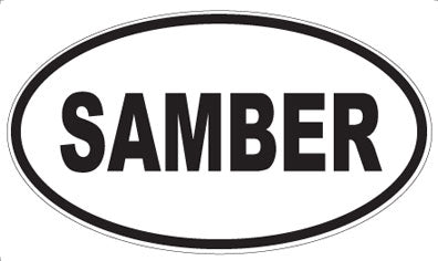 SAMBER - Oval Magnet