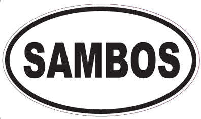 SAMBOS - Oval Sticker