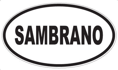 SAMBRANO - Oval Magnet