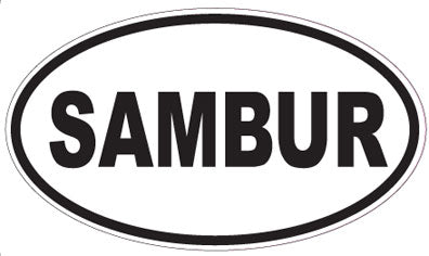 SAMBUR - Oval Sticker