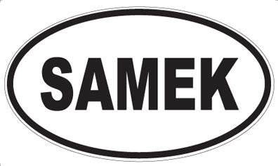 SAMEK - Oval Sticker