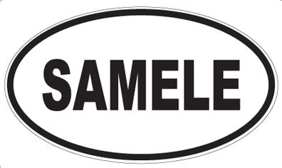 SAMELE - Oval Magnet