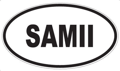 SAMII - Oval Magnet