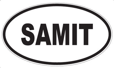 SAMIT - Oval Sticker
