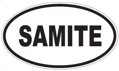 SAMITE - Oval Sticker