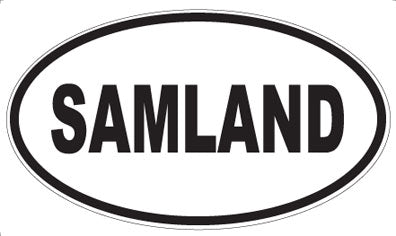 SAMLAND - Oval Sticker