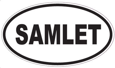 SAMLET - Oval Sticker