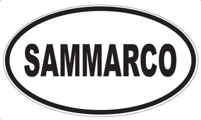 SAMMARCO - Oval Sticker