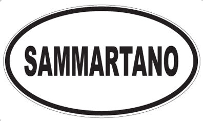 SAMMARTANO - Oval Sticker