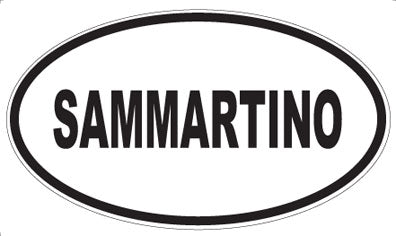 SAMMARTINO - Oval Magnet