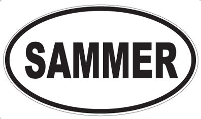 SAMMER - Oval Magnet