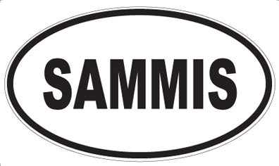 SAMMIS - Oval Sticker