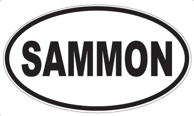 SAMMON - Oval Sticker
