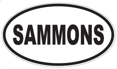 SAMMONS - Oval Magnet