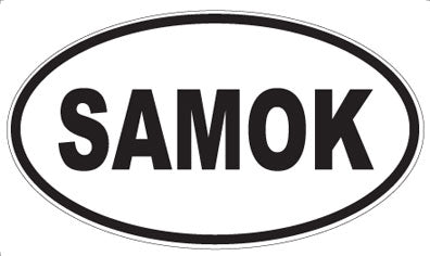 SAMOK - Oval Sticker