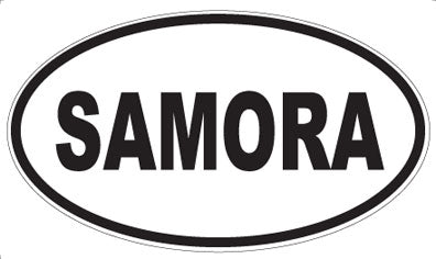 SAMORA - Oval Sticker