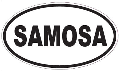 SAMOSA - Oval Sticker