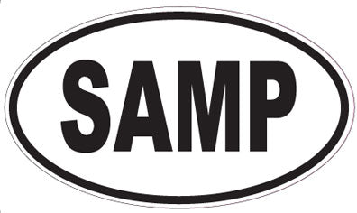 SAMP - Oval Sticker
