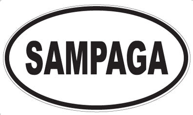 SAMPAGA - Oval Sticker