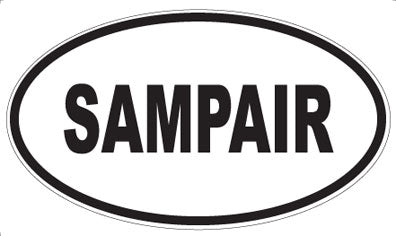 SAMPAIR - Oval Sticker