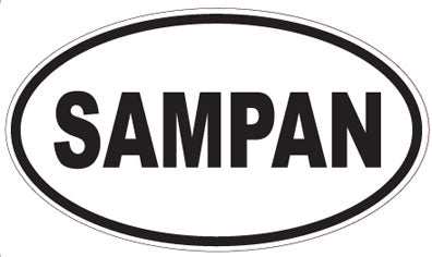 SAMPAN - Oval Sticker