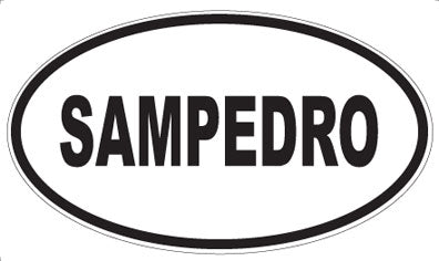 SAMPEDRO - Oval Sticker