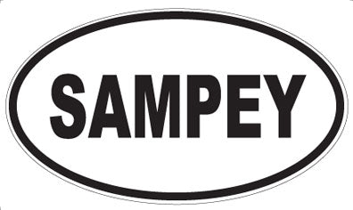 SAMPEY - Oval Magnet