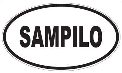 SAMPILO - Oval Sticker
